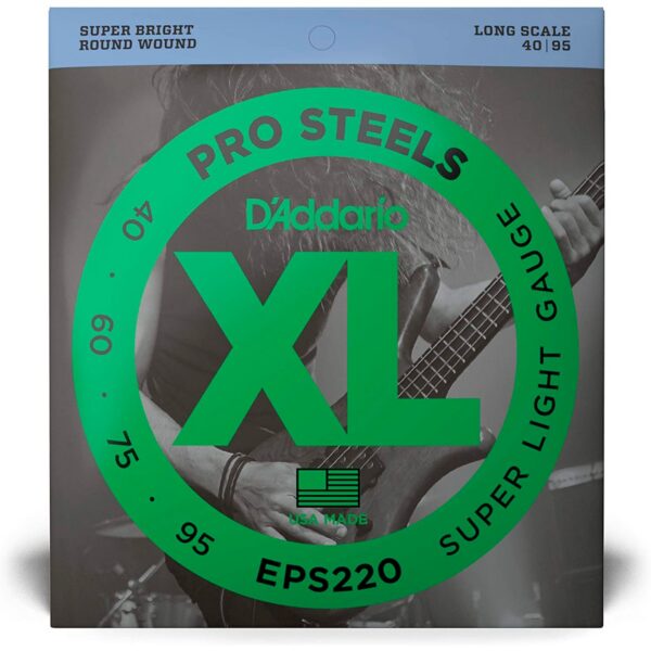 D'Addario EPS220-5 ProSteels 5-String Bass Set (45-125)