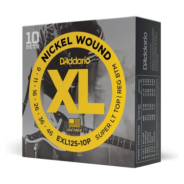 D'Addario EXL125 Nickel Wound .009-.046 Hybrid Set