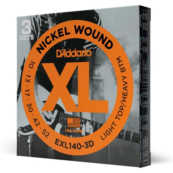 D'Addario EXL140-3D Nickel Wound .010-.052 (3-Pack)