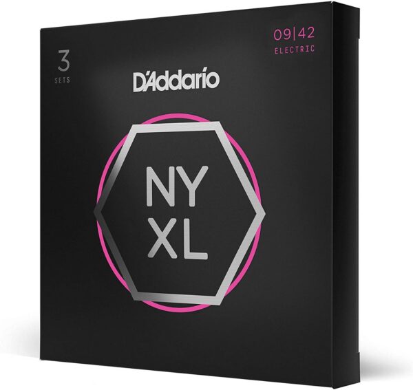 D'Addario NYXL0942 Nickel Wound .009-.042 3-Pack