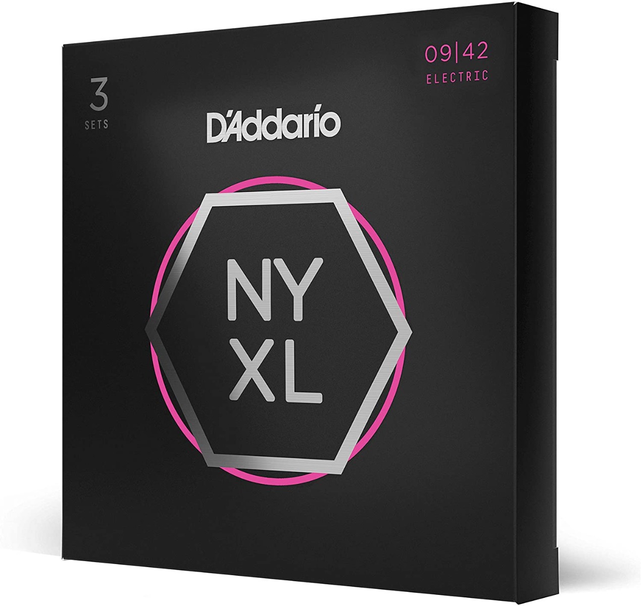 D'Addario NYXL0942 Nickel Wound .009-.042 3-Pack