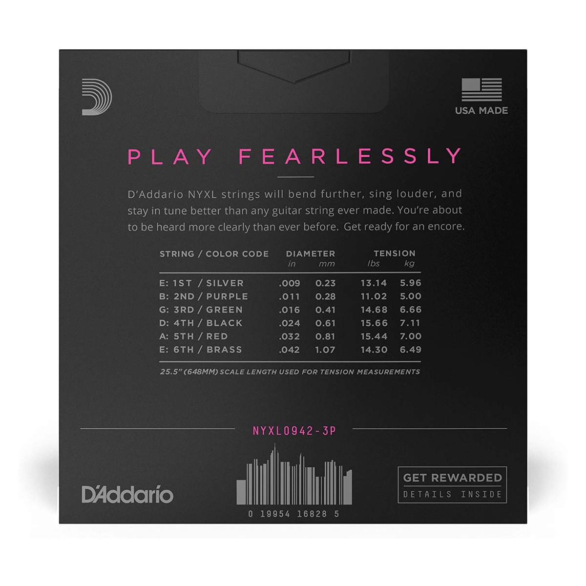 D'Addario NYXL0942 Electric Strings 9-42, 3-Pack - Image 2