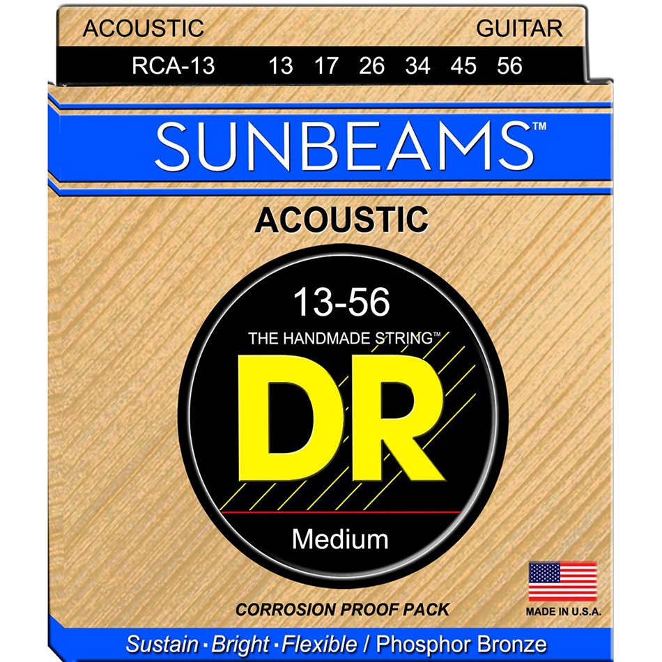 DR SUNBEAM Phosphor Bronze Acoustic Strings 13-56