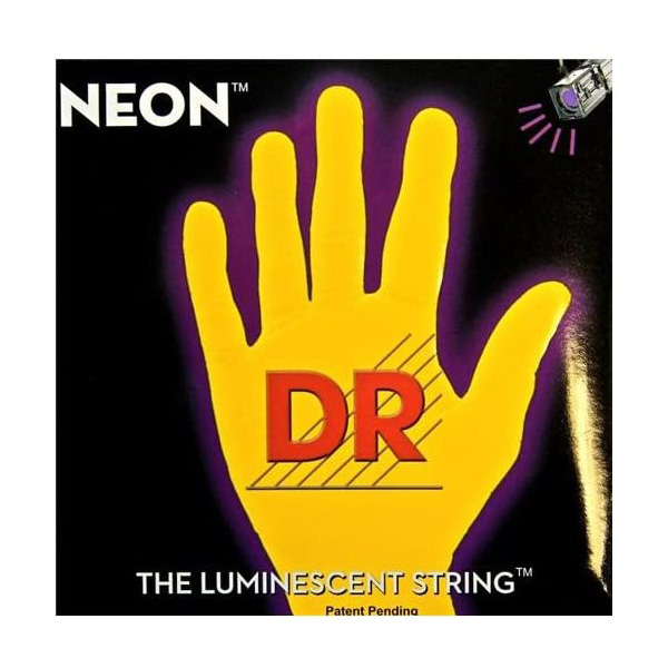 DR Hi-Def NEON Yellow Bass Strings 45-125