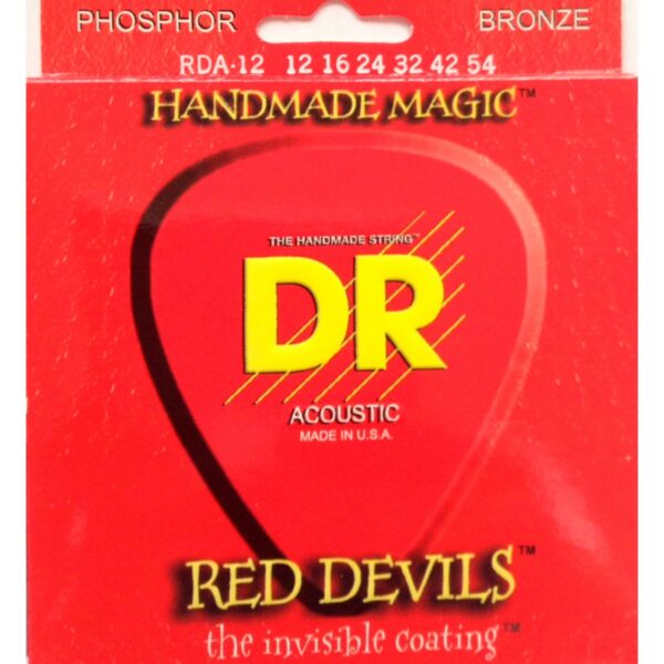 DR Red Devils Coated Acoustic Strings 12-54