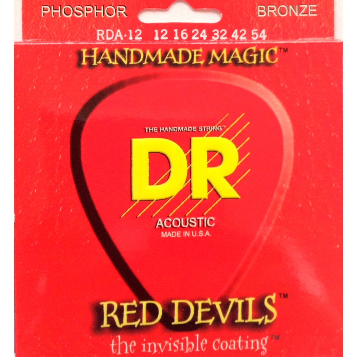 DR Red Devils Coated Acoustic Strings 12-54