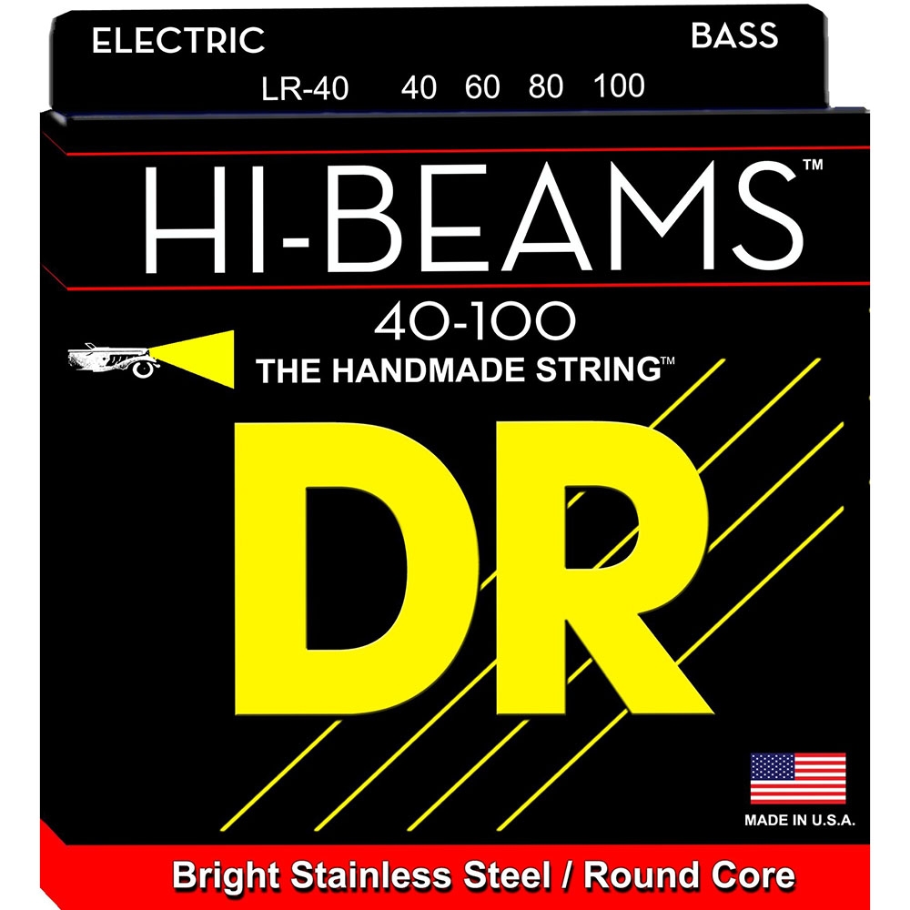 DR HI-BEAM Stainless Steel Bass Strings 40-100