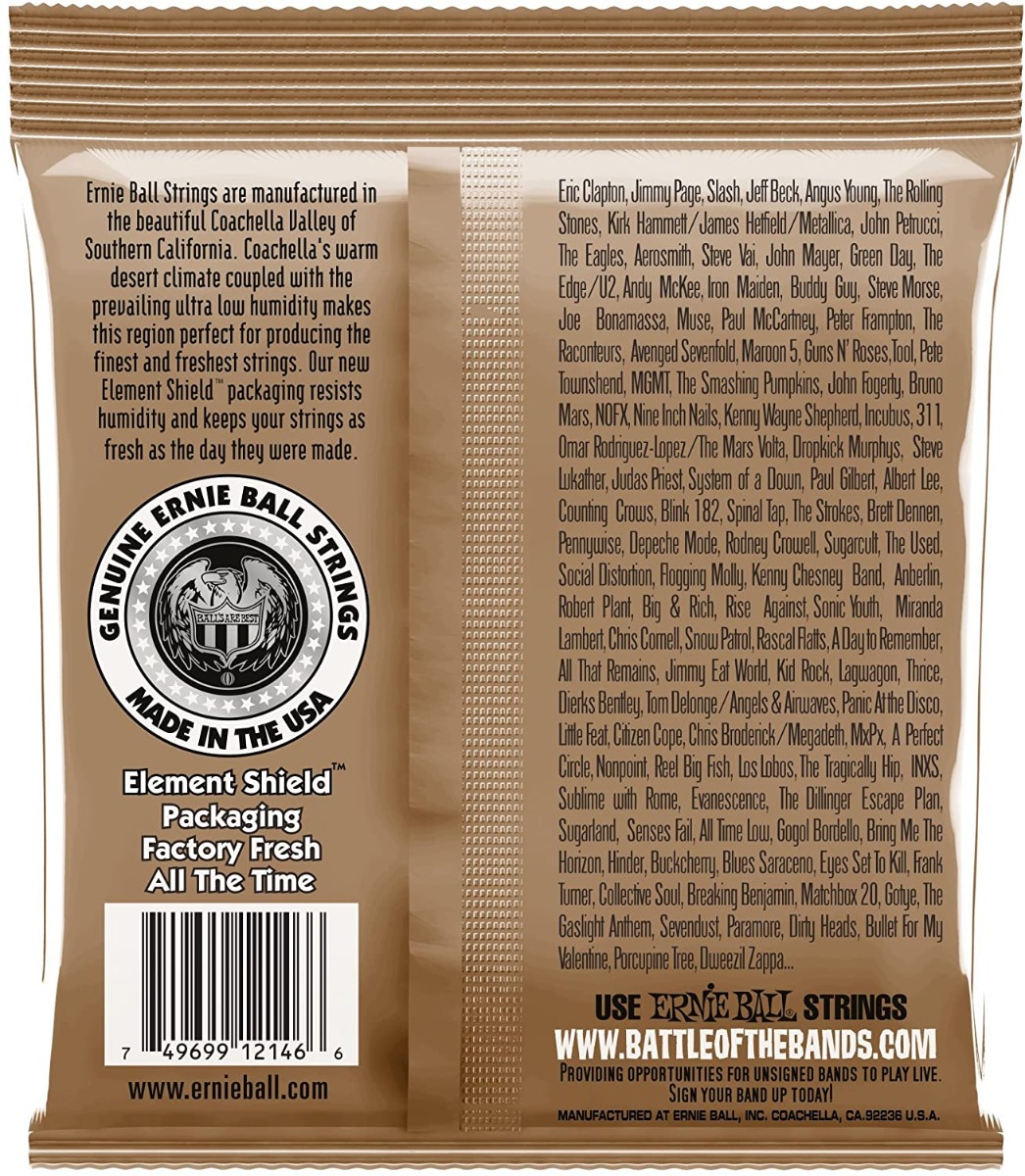 Ernie Ball Earthwood Phosphor Bronze 12-54 Acoustic Strings - Image 2