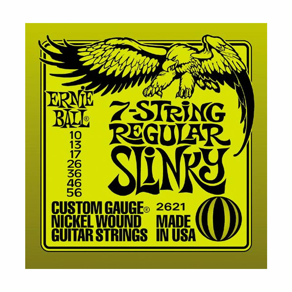 Ernie Ball Regular Slinky 7-String Nickel Wound 2621