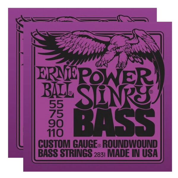 Ernie Ball Power Slinky Nickel Bass Strings - 2-Pack (2831)