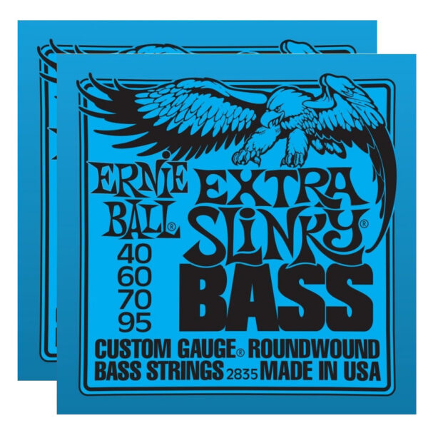 Ernie Ball Extra Slinky Nickel Bass Strings 2835 – 2-Pack