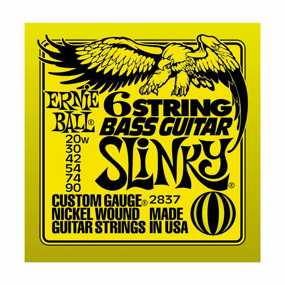 Ernie Ball Slinky 6-String Bass Set - Small Ball End (2837)