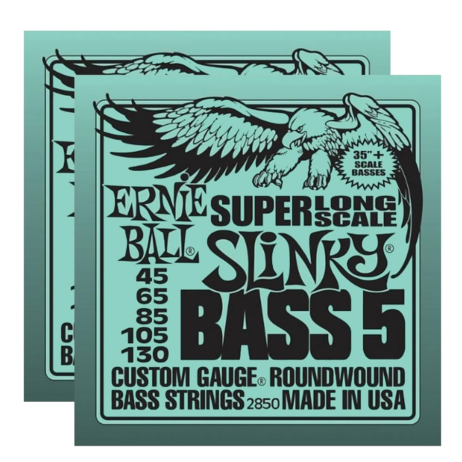Ernie Ball Slinky 5-String Bass Strings 2850 – 2-Pack