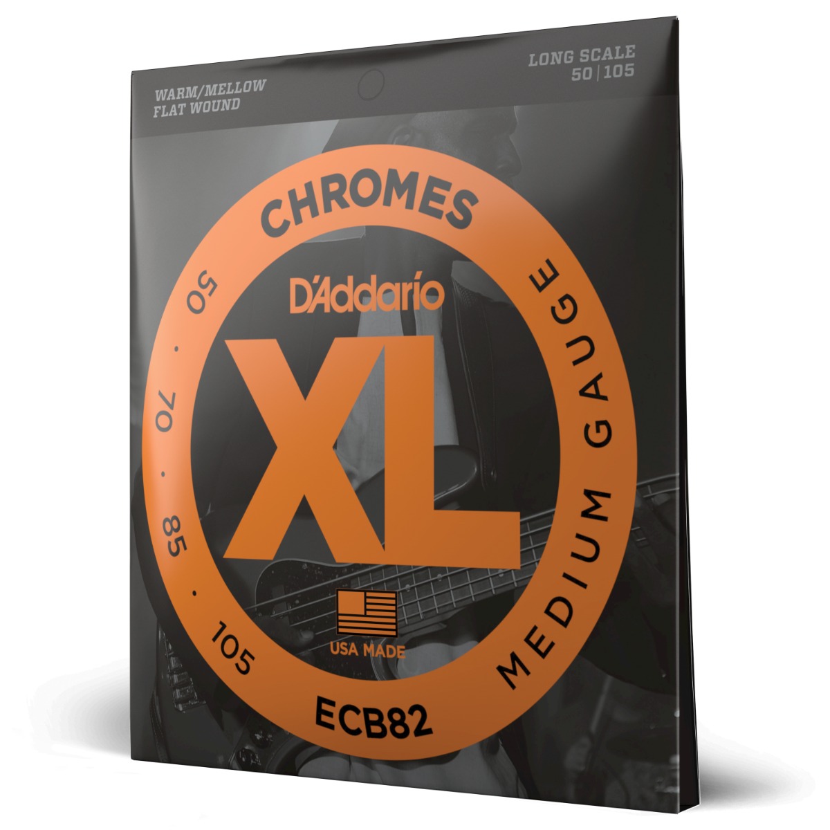 D'Addario ECB82 Chromes Flatwound Bass 50-105 Long - Image 3