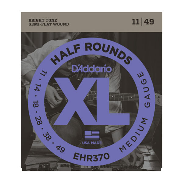 D'Addario EHR370 Half Rounds Medium 11-49