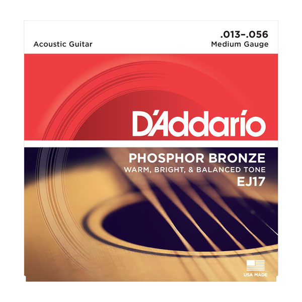 D'Addario EJ17 Phosphor Bronze Medium 13-56
