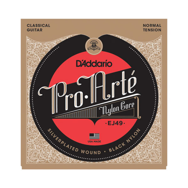 D'Addario EJ49 Pro-Arte Black Nylon Normal Tension