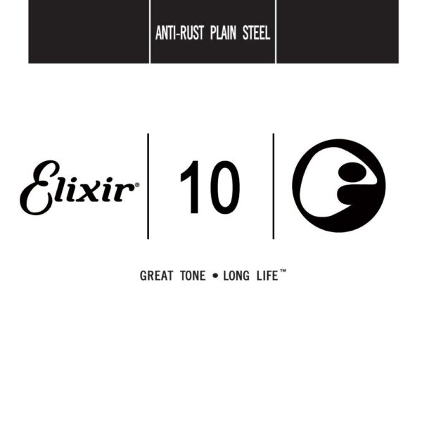 Elixir .010 Plain Steel Single String (Anti-Rust) 13010