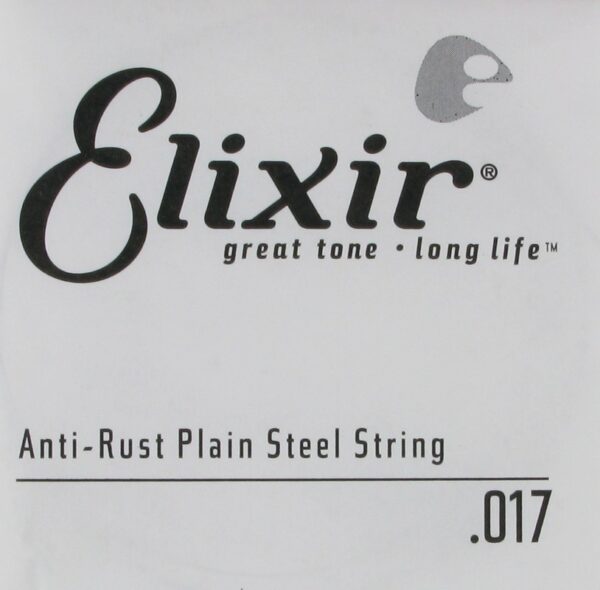 Elixir Plain Steel Single String .017 Anti-Rust