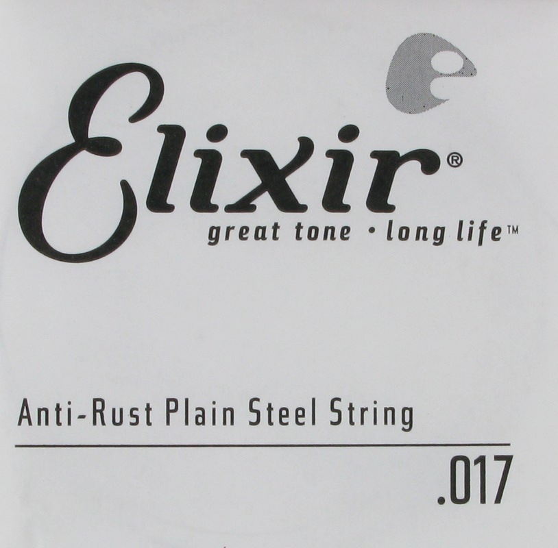 Elixir Plain Steel Single String .017 Anti-Rust