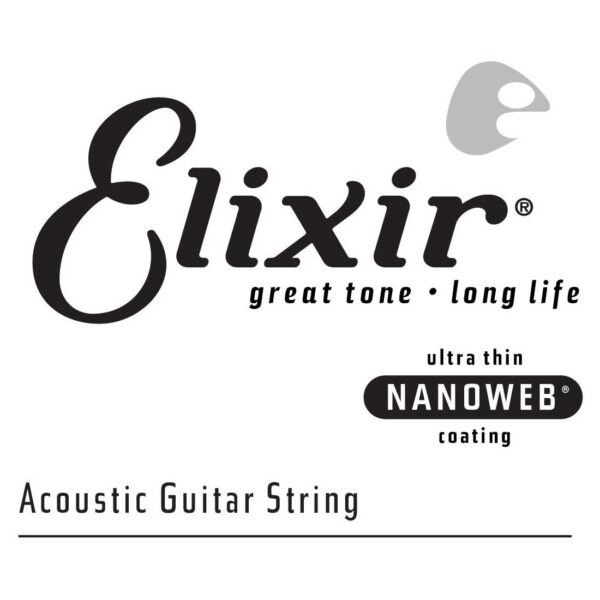Elixir 15159 Nanoweb 80/20 Bronze .059 Single String