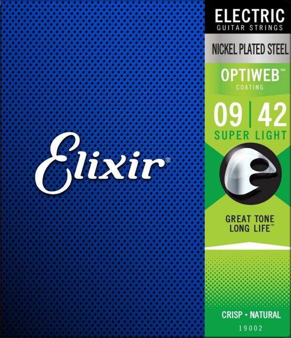 Elixir 19002 Optiweb Coated Nickel Electric Strings 9-42