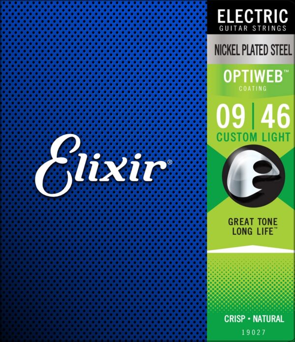 Elixir OPTIWEB Nickel Plated Steel Custom Light 9-46