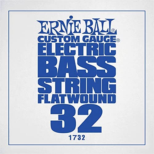 Ernie Ball .032 Flatwound Bass Single String - Chrome