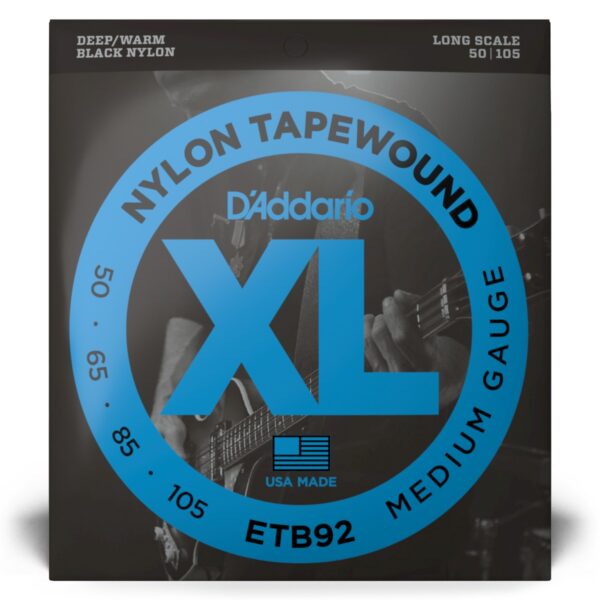 D'Addario ETB92 Tapewound Bass Strings 50-105 Long