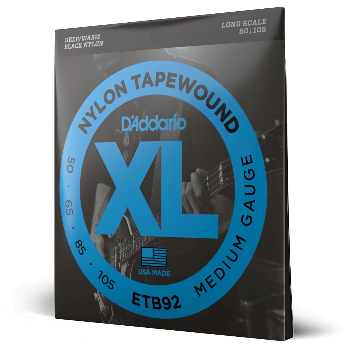 D'Addario ETB92 Tapewound Bass Strings 50-105 Long - Image 3