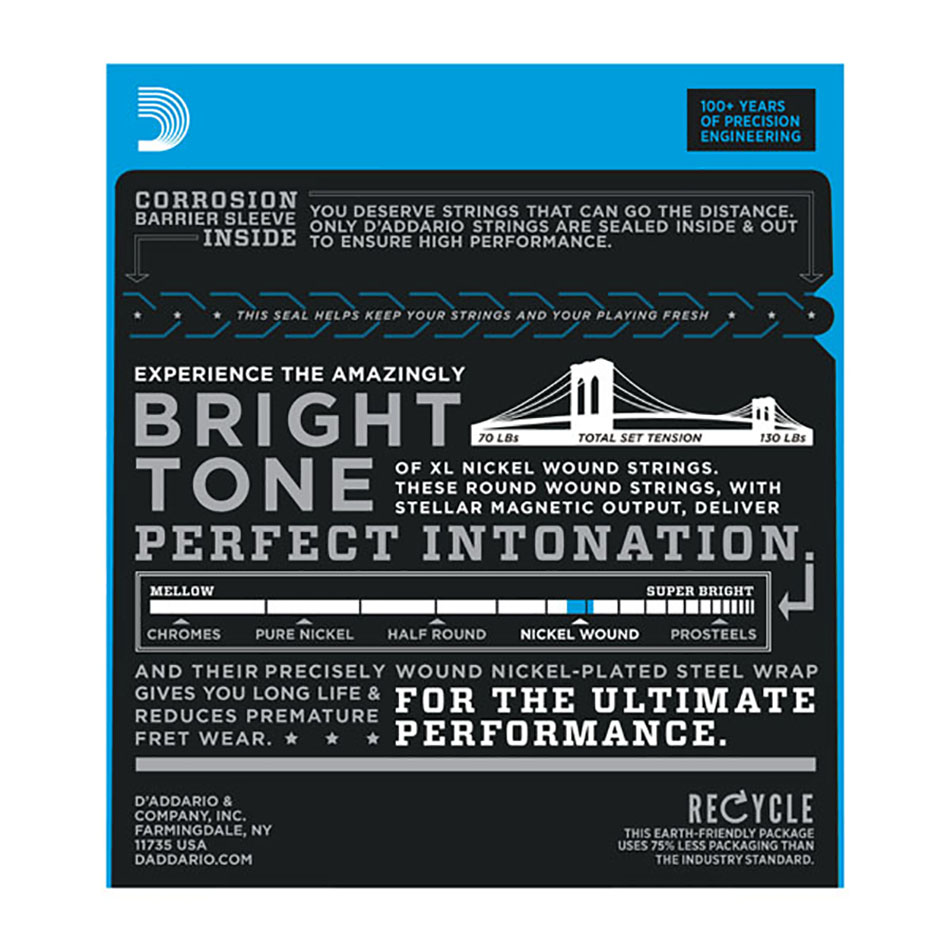D'Addario EXL115 Nickel Wound 11-49, 10-Pack - Image 2