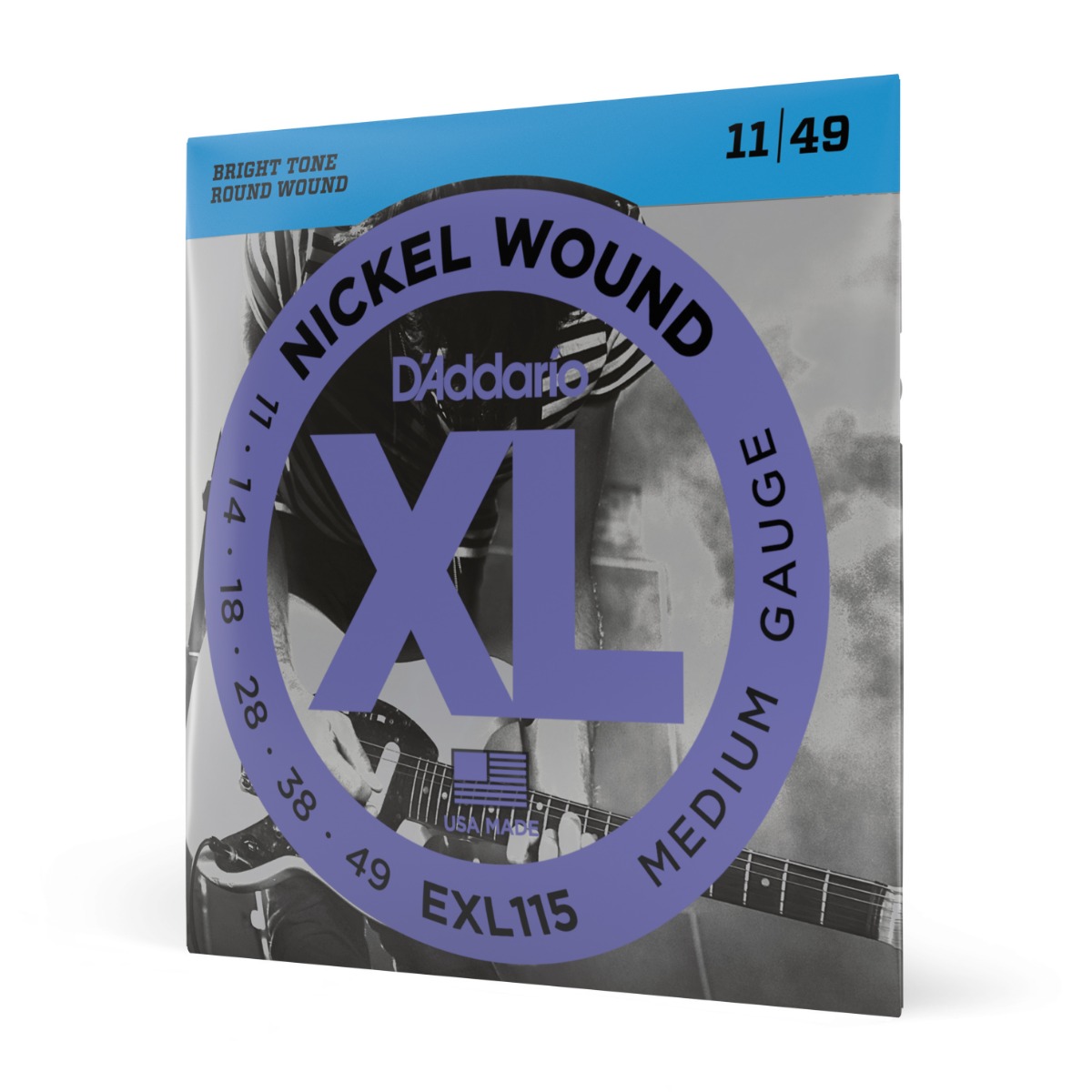 D'Addario EXL115 XL Nickel Wound Blues/Jazz 11-49 - Image 3