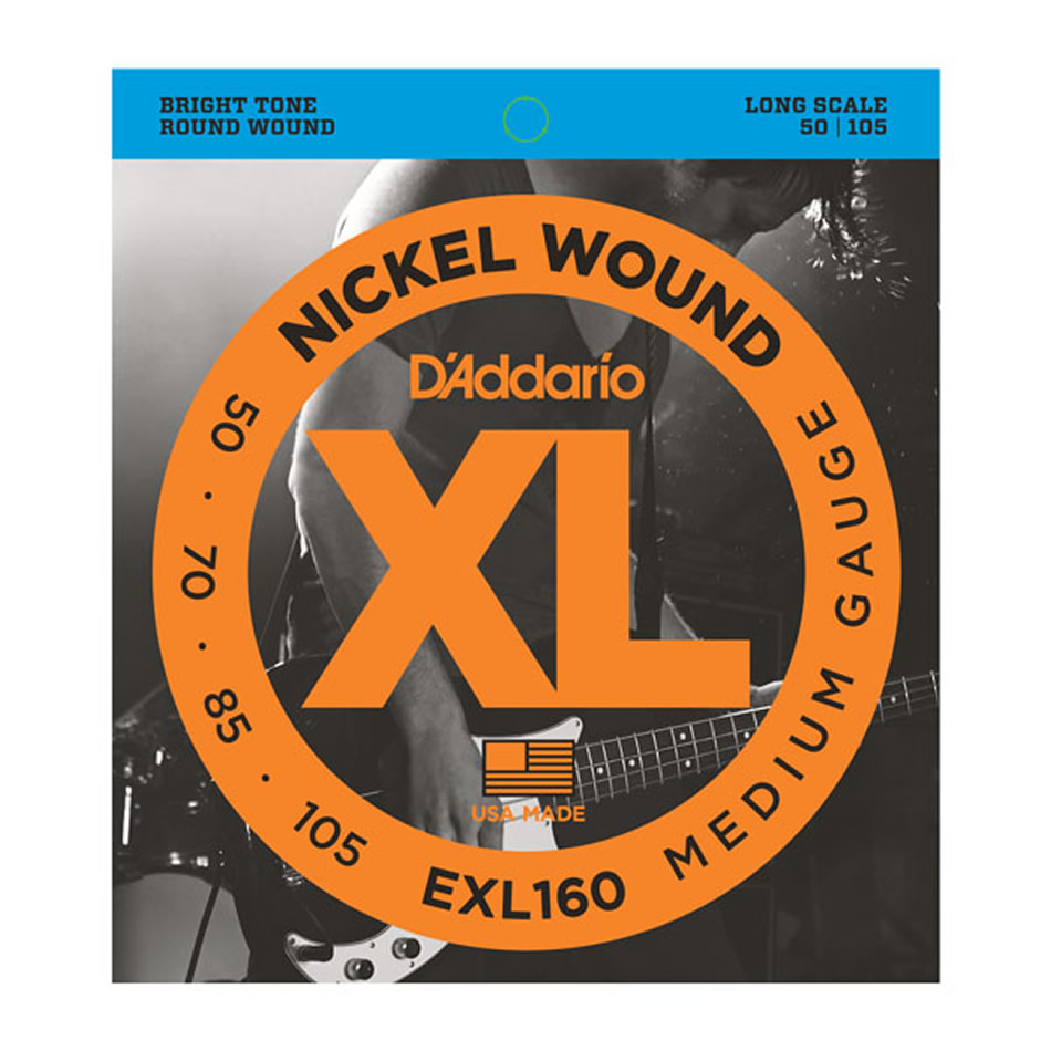 D'Addario EXL160 Nickel Wound Bass Strings 50-105