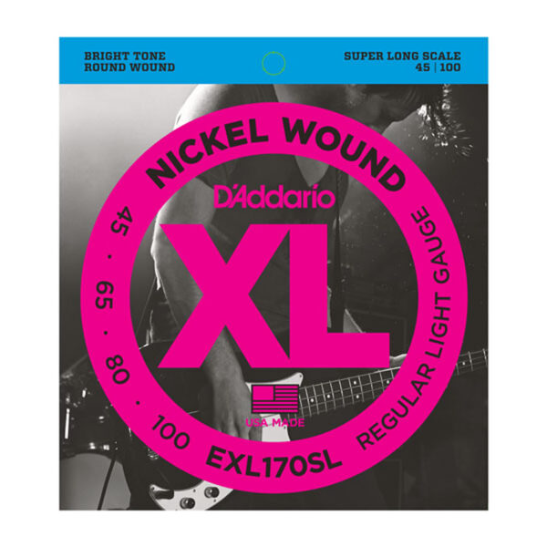 D'Addario EXL170SL Nickel Wound Bass Strings 45-100