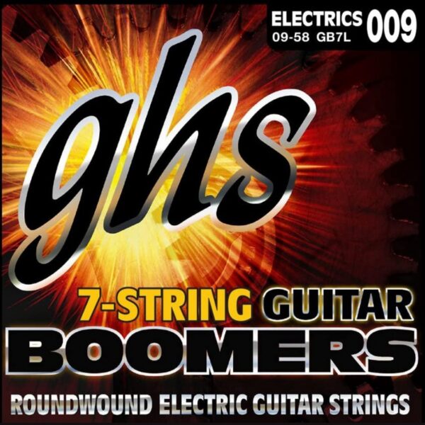 GHS Boomers GB7L 7-String Electric Guitar Strings .009-.058