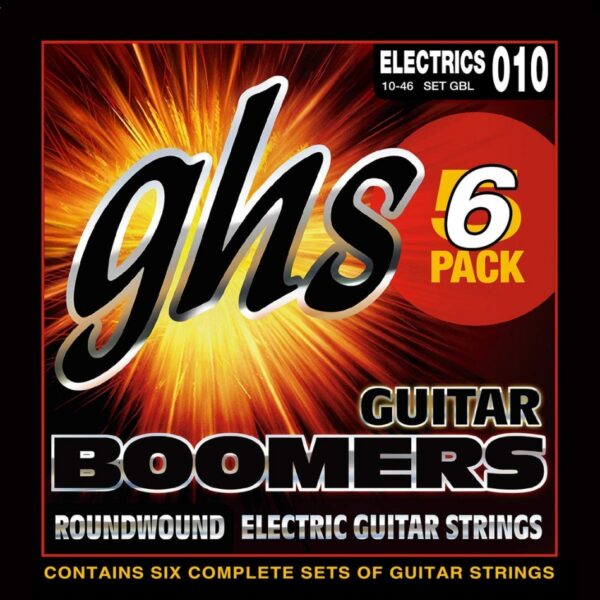 GHS Boomers GBXL-5 Electric Strings 6-Pack, .009-.042