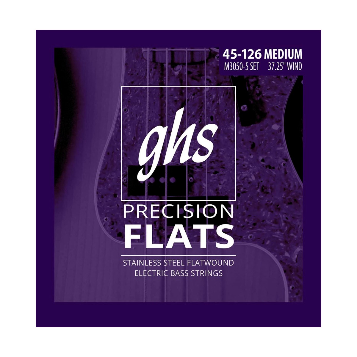 GHS Precision Flatwound Bass Strings - Long+ Medium