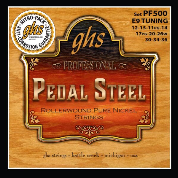 GHS PF550 Pedal Steel Strings - E9 Tuning Set
