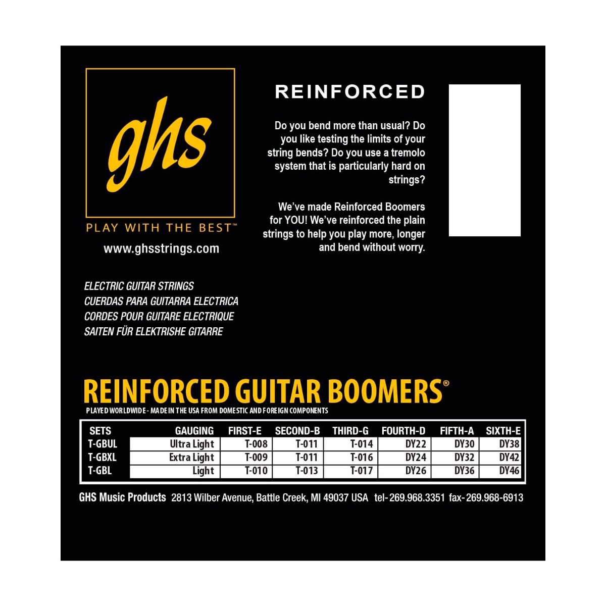GHS Reinforced Boomers Tremolo 10-46 - Image 3