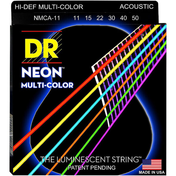 DR Strings Hi-Def NEON Acoustic Light 12-54