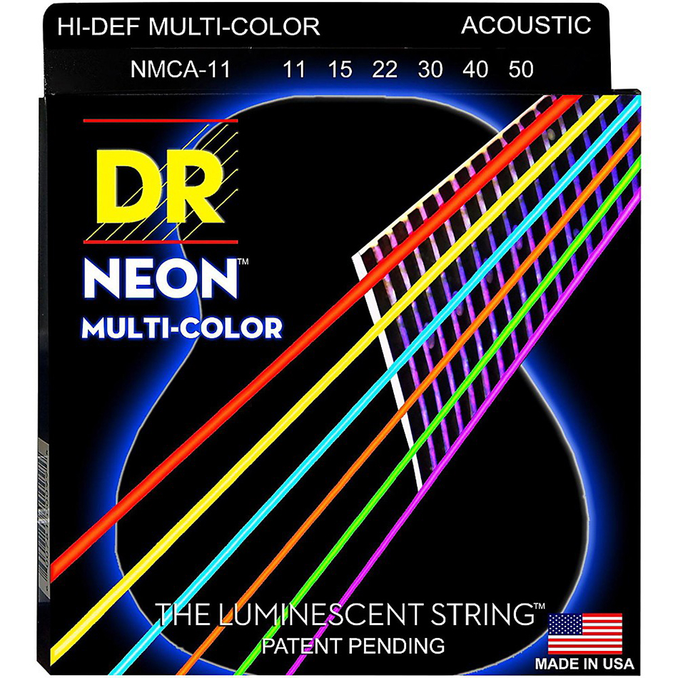 DR Strings Hi-Def NEON Acoustic Light 12-54