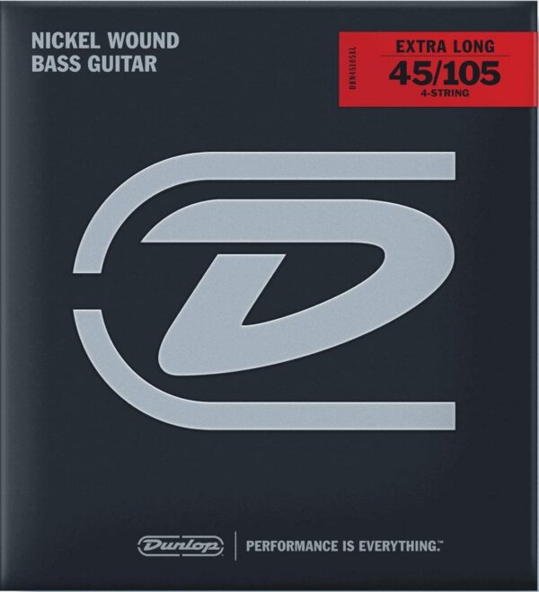 Dunlop Nickel Wound Bass Strings 45-105 XL Long Scale