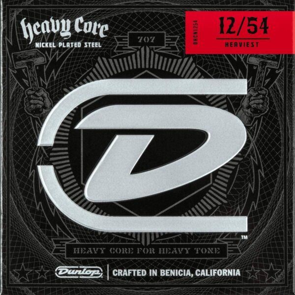 Jim Dunlop Heaviest Core 12-54 Strings, 6-Pack