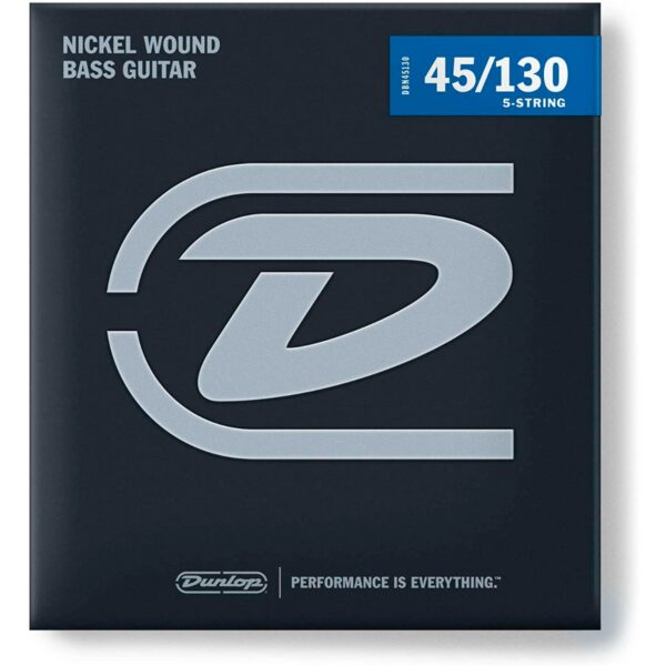 Dunlop M6 Stainless Steel 5-String Bass 45-130