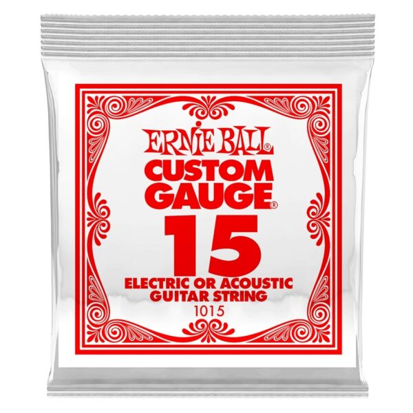 Ernie Ball .015 Plain Steel Single String