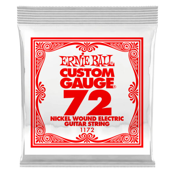 Ernie Ball .072 Nickel Wound Single Electric String