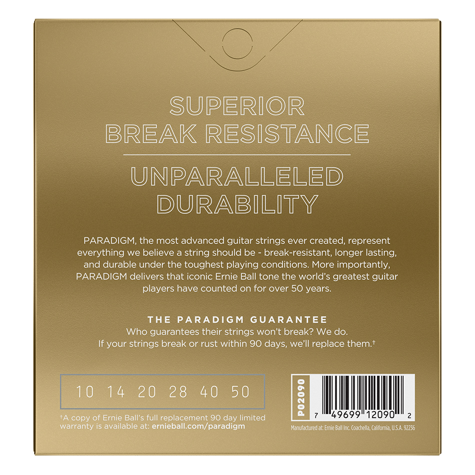 Ernie Ball Paradigm 2090 80/20 Bronze Acoustic 10-50 - Image 3