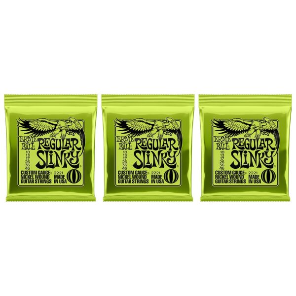 Ernie Ball Regular Slinky 2221 Nickel Strings – 3 Pack