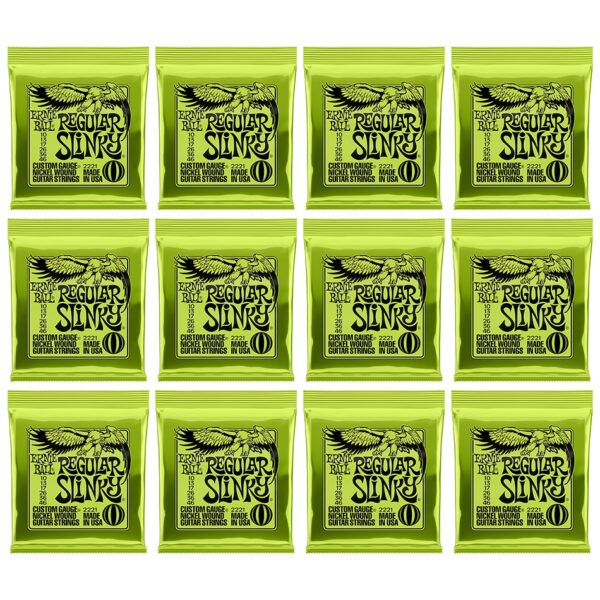 Ernie Ball Regular Slinky 2221 Nickel Strings, 12-Pack