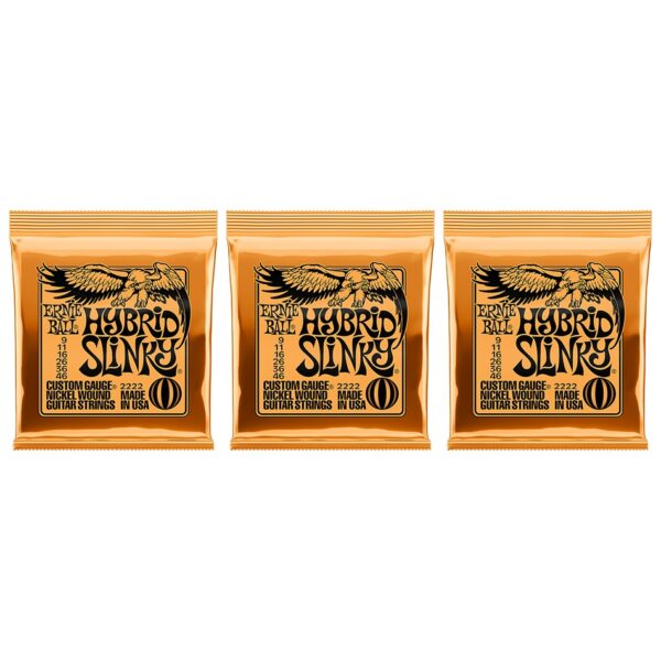 Ernie Ball Hybrid Slinky Nickel Electric Strings 3-Pack